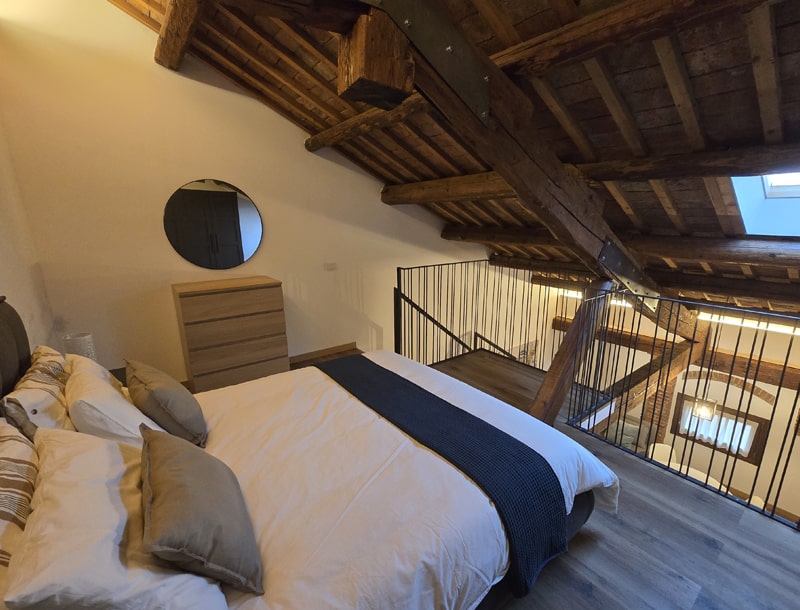 Camera da letto presso le Residenze la Barchessa